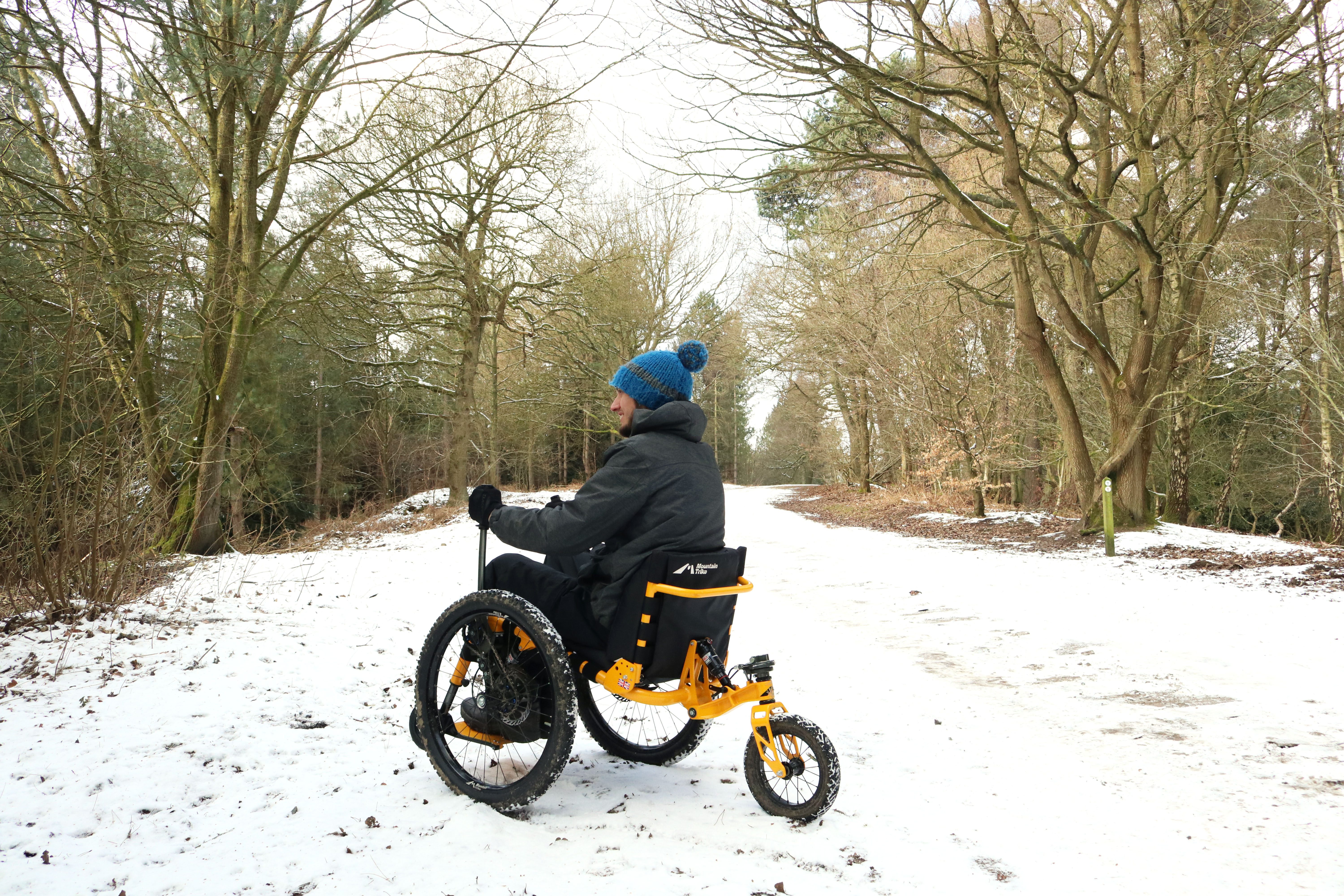Mountain Trike all terrain wheelchair snow ride