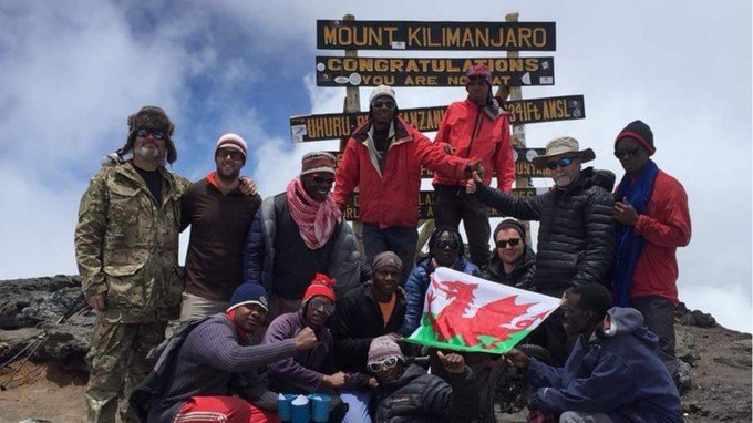 Geraint Williams from Wales achieves goal with help of all terrain wheelchair 