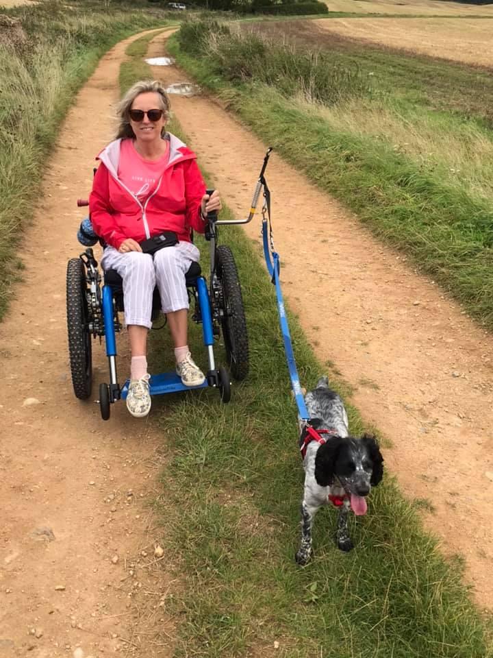Helen Petley, UK, eKit fitted to Mountain Trike