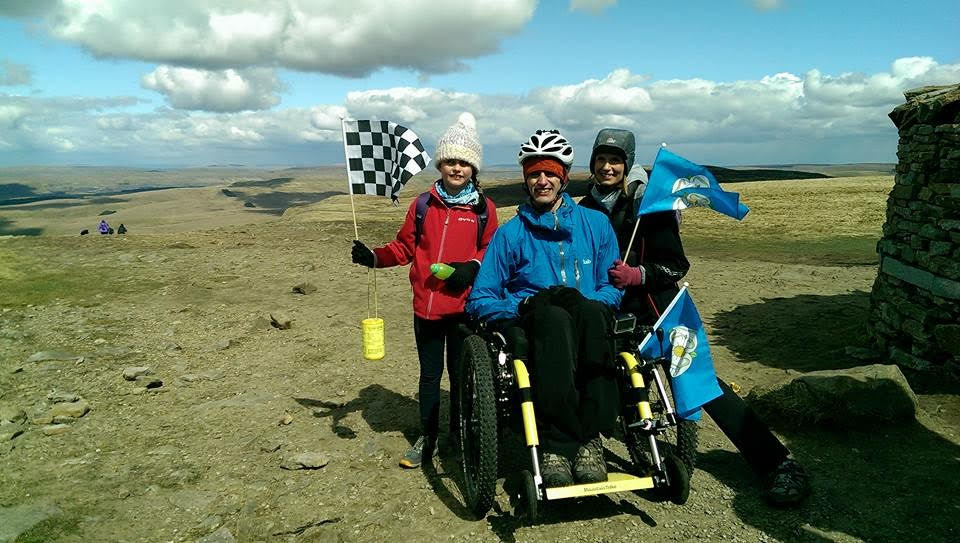Yorkshire Three Peaks challenge for Mountain Trike wheelchair rider