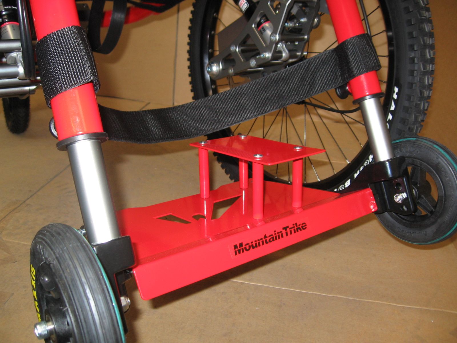 How to adjust the Mountain Trike wheelchair footrest -  video