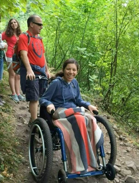 MT Push all terrain wheelchair gifted to Lummi Island in Washington