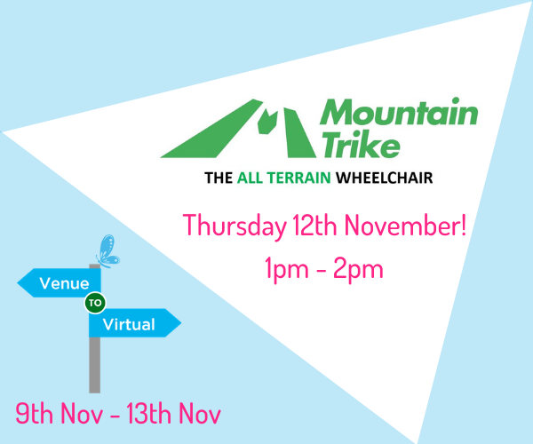 Mountain Trike, all terrain wheelchair company will take part in Kidz to Adultz Exhibitions Venue to Virtual Event!