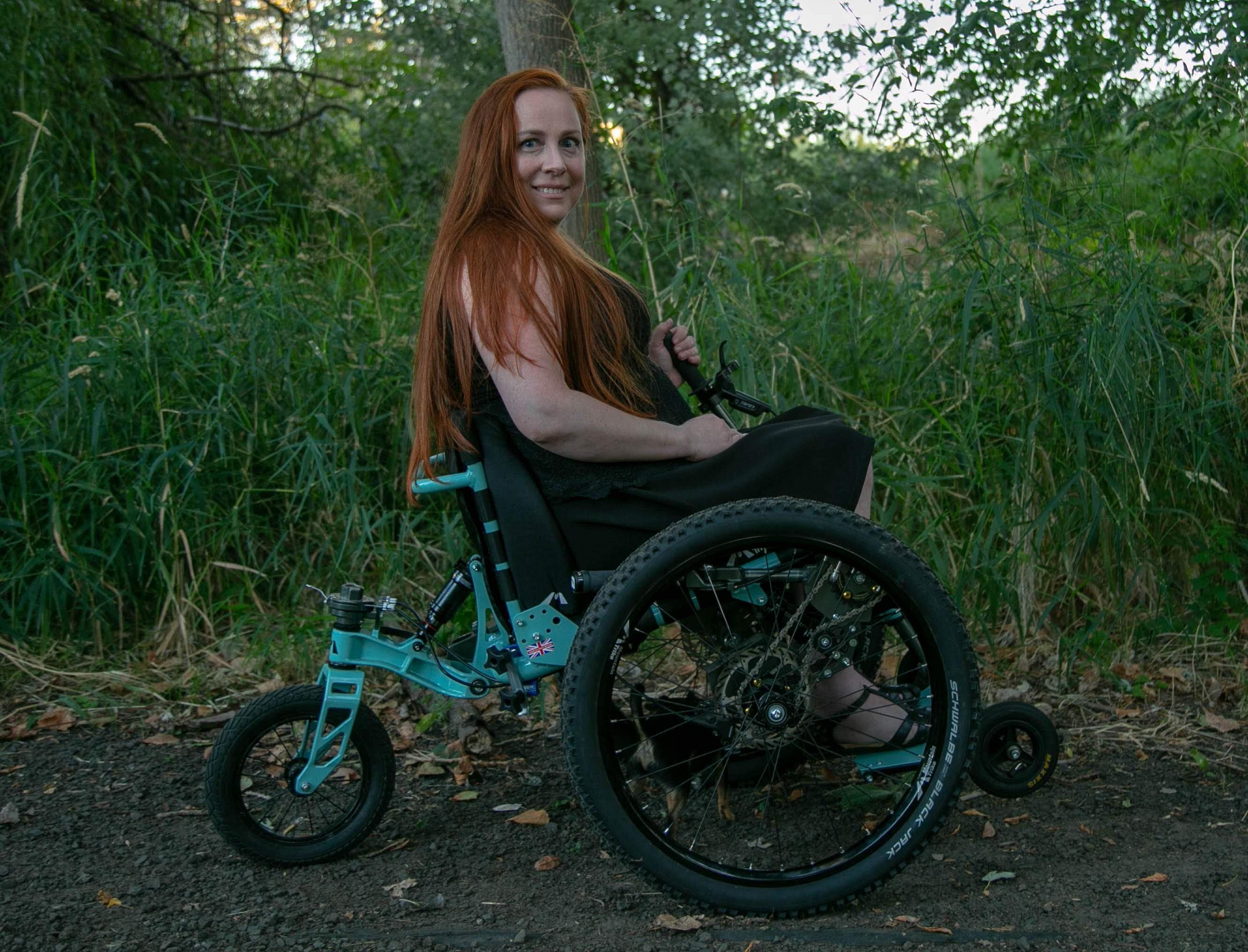 Mountain Trike all terrain wheelchair USA customer