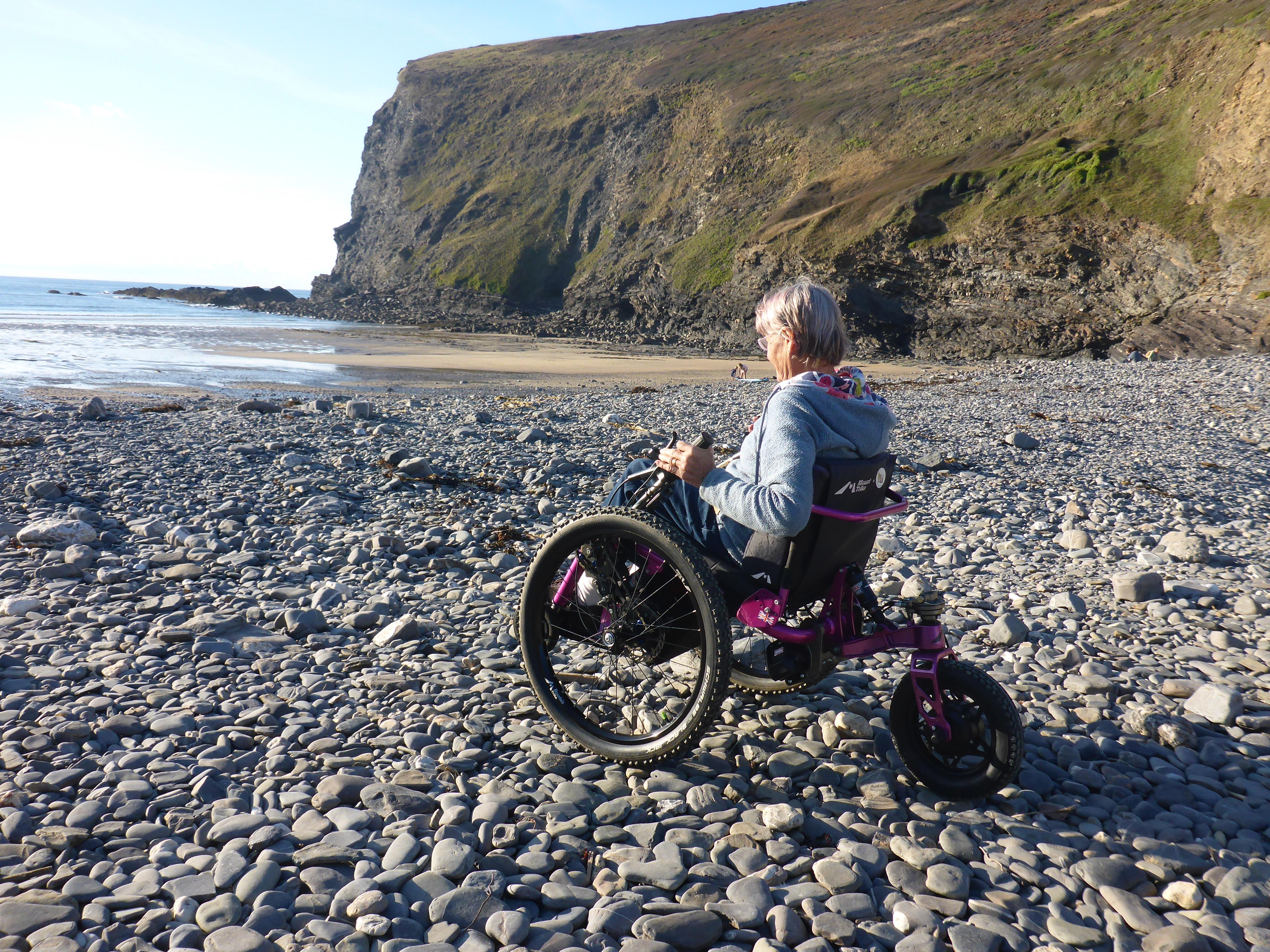 Nicola Trett, UK, eKit fitted to Mountain Trike 