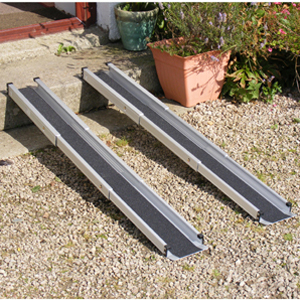 Non-slip wheelchair ramps