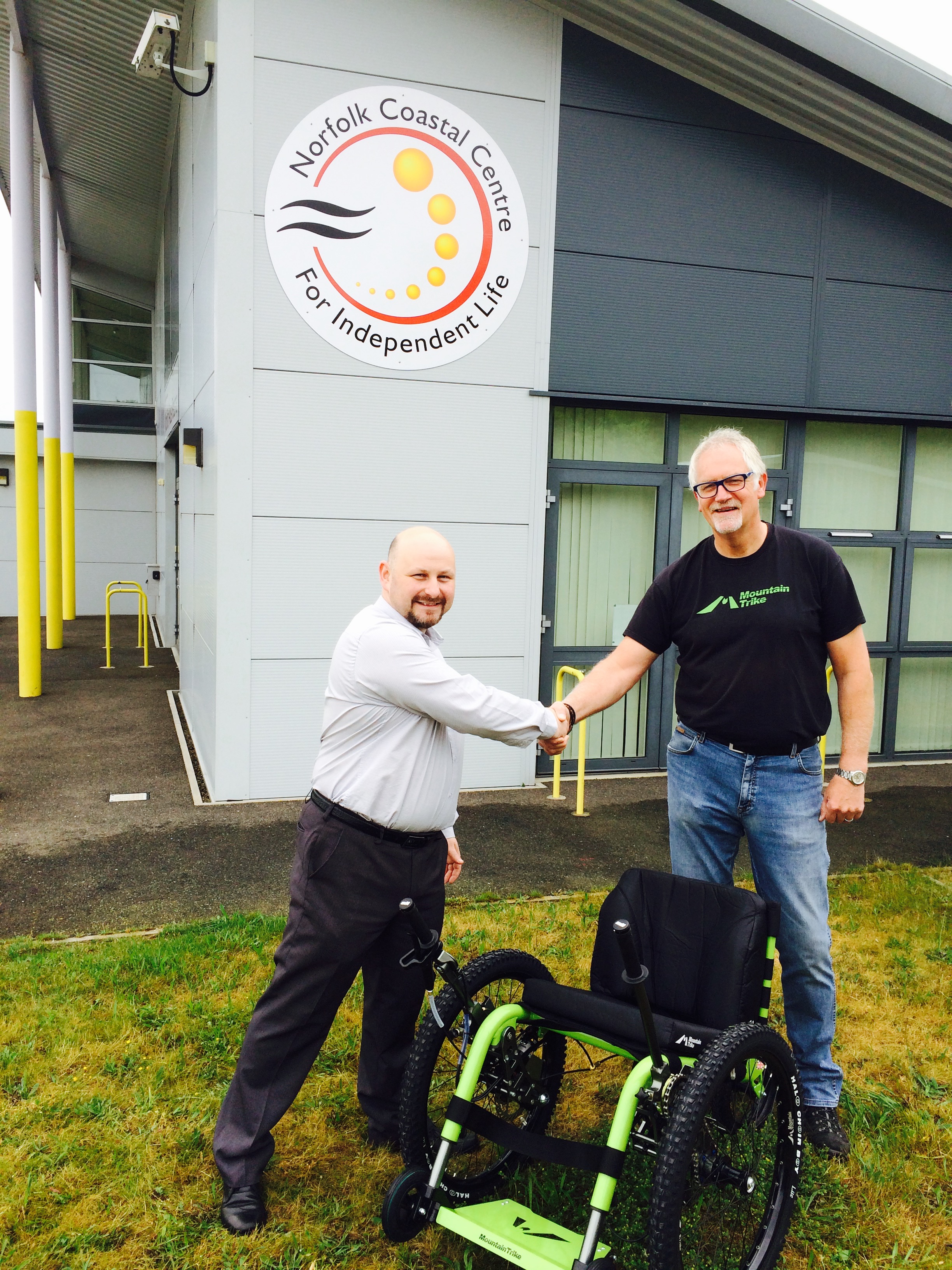 Mountain Trike wheelchair company sign up new Norfolk Experience Centre