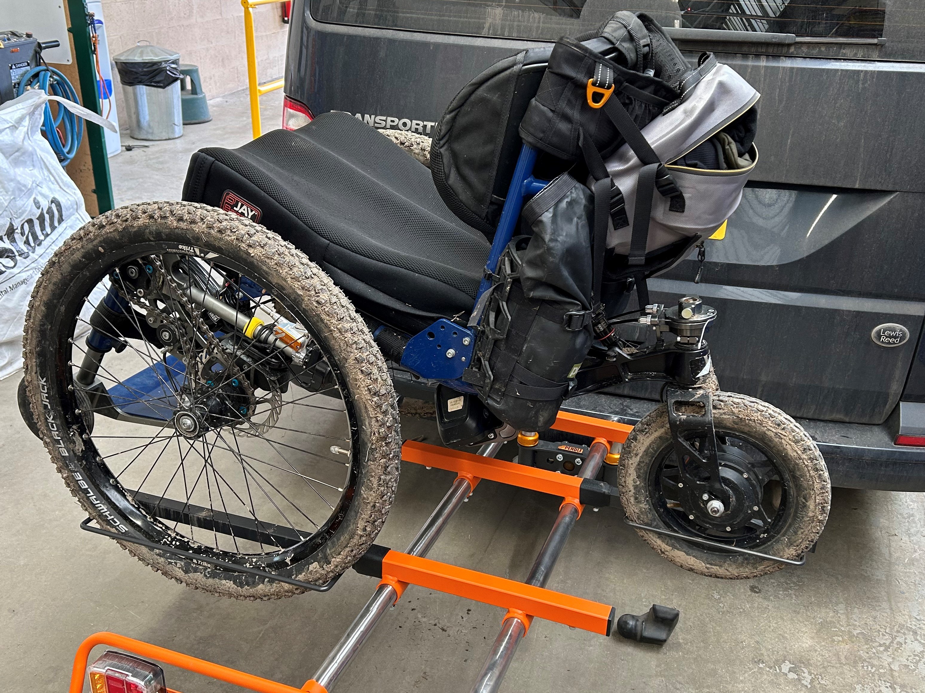Transporting the Mountain Trike wheelchair