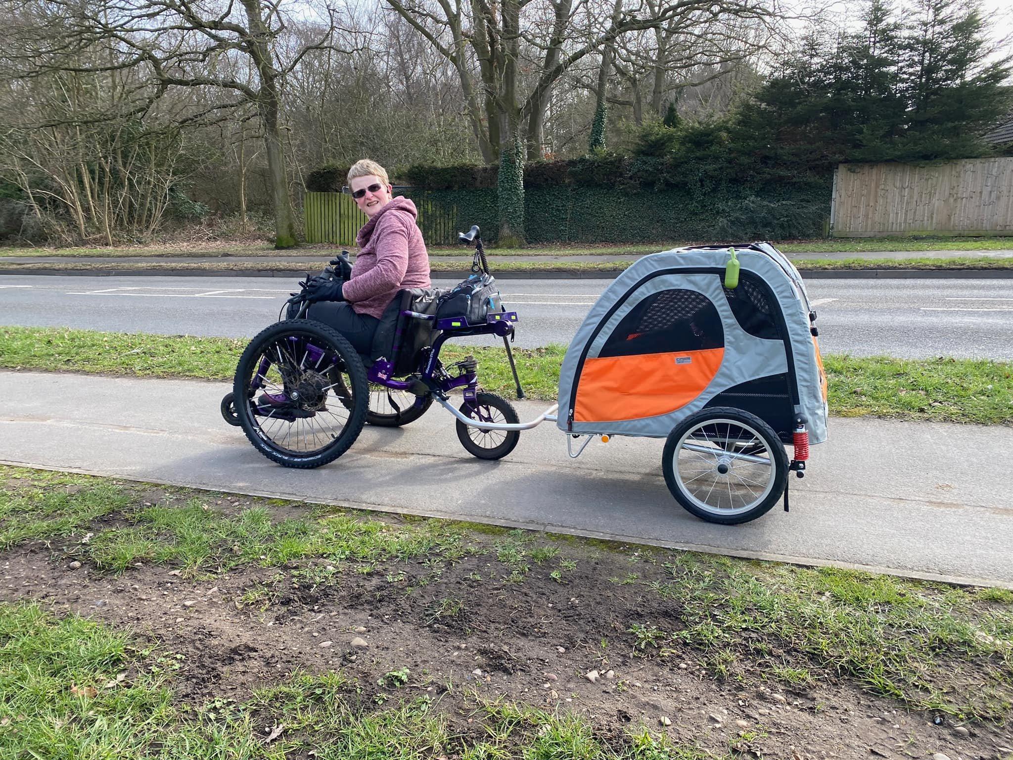 Pet trailer fits perfectly to the Mountain Trike