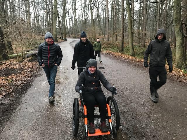 Mountain Trike all terrain wheelchair demo