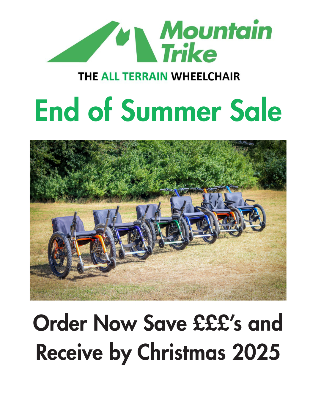 End of Summer Mountain Trike Sale – Order Now for Christmas Delivery!
