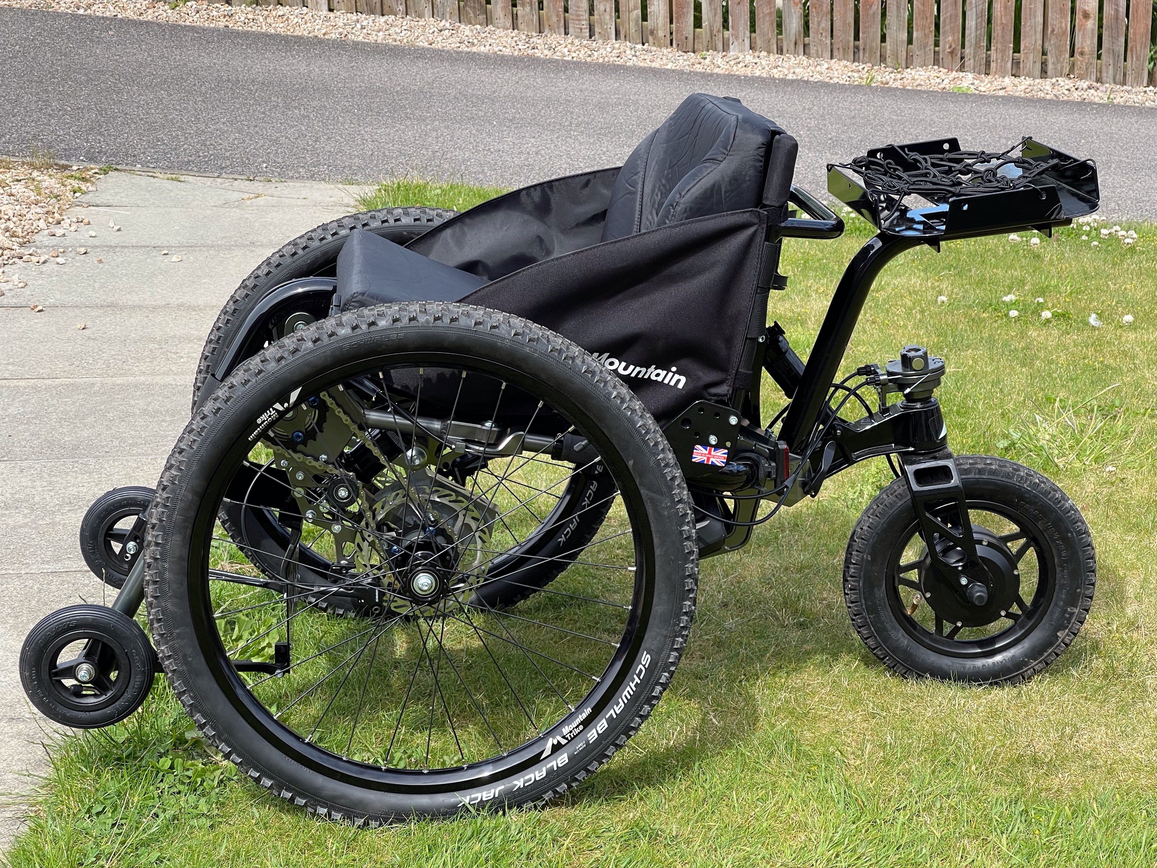 eTrike all terrain wheelchair loan funding through Energy Saving Trust (Scotland)