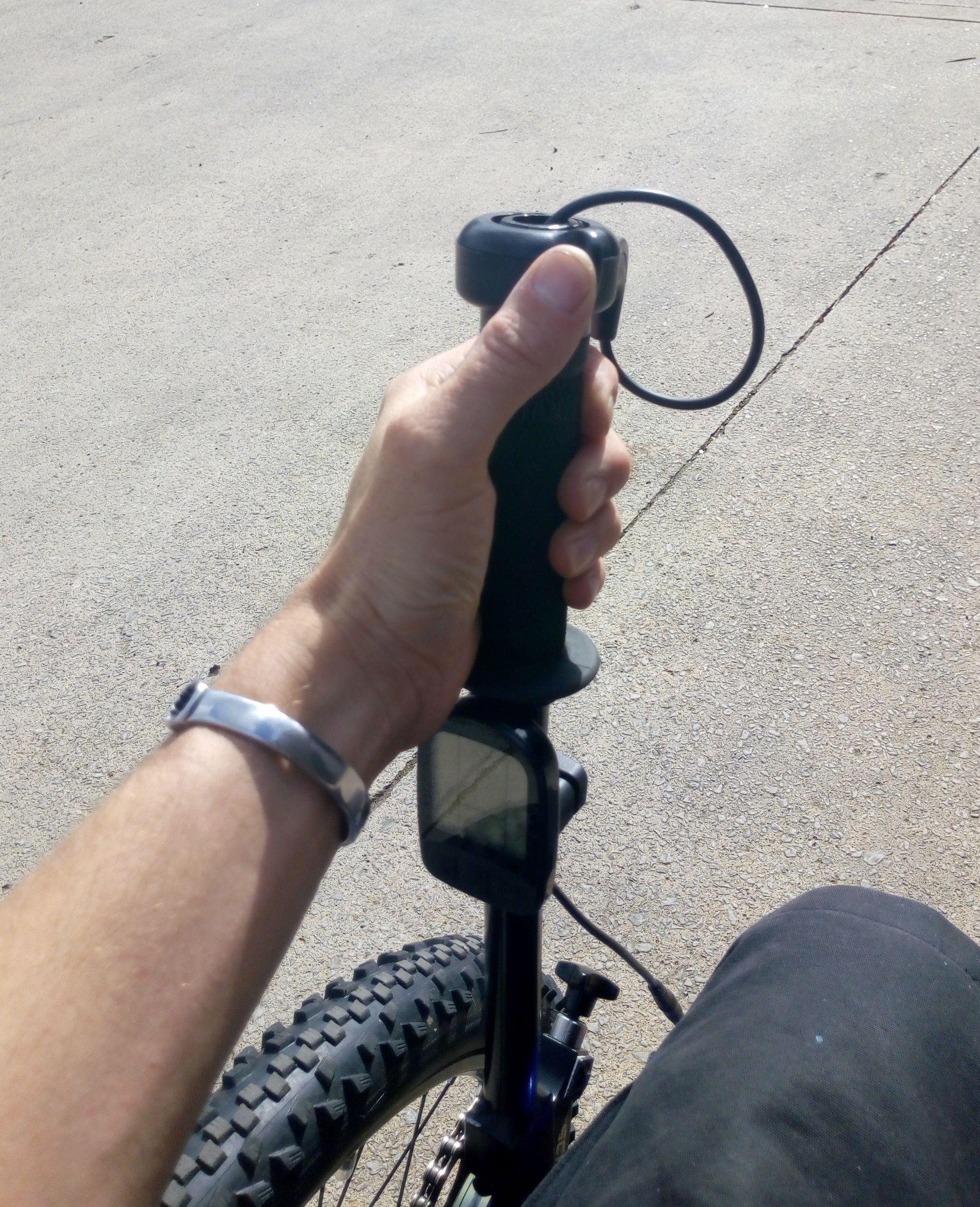 eTrike thumb throttle