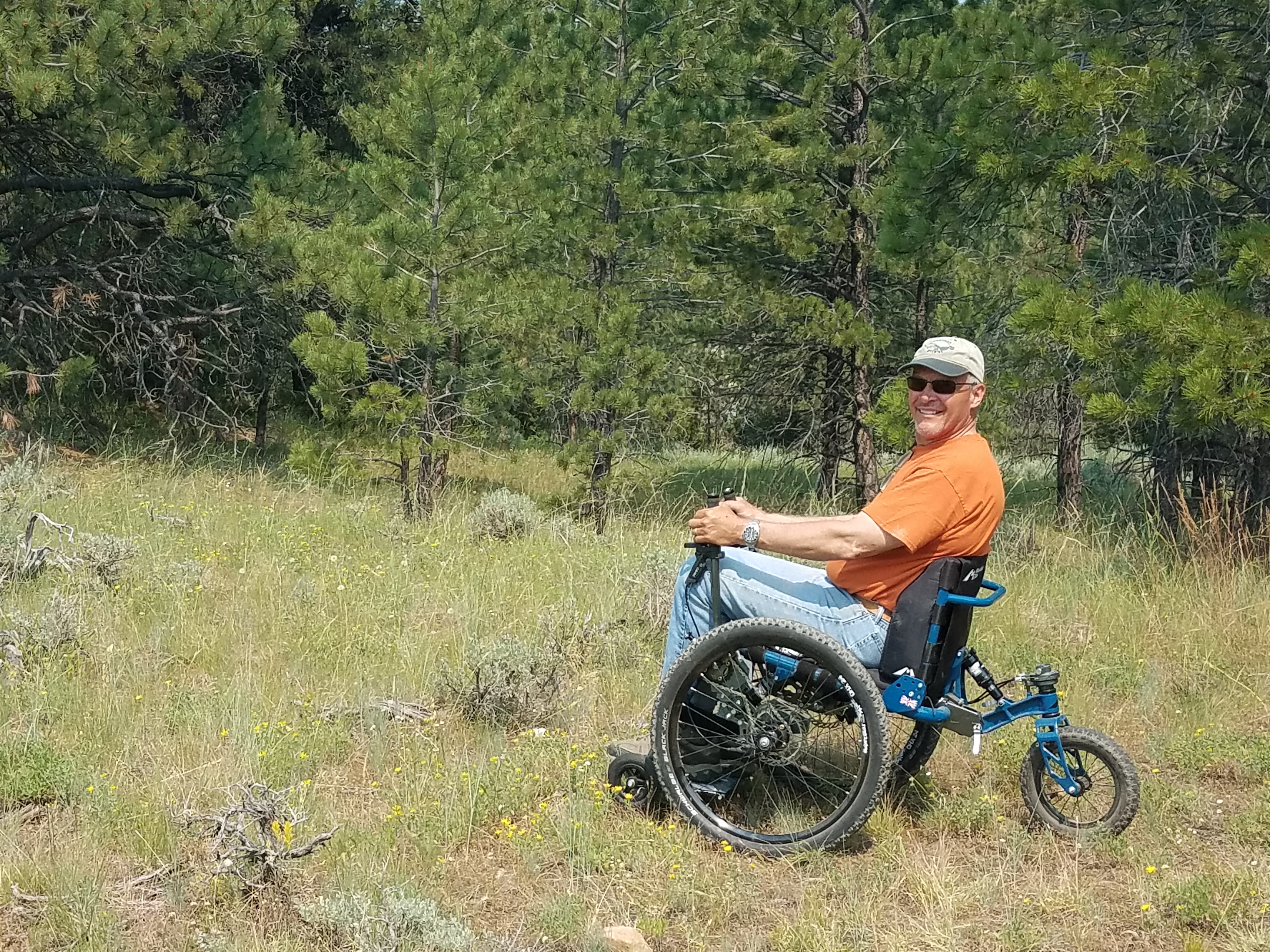 The cool, Mountain Trike wheelchair