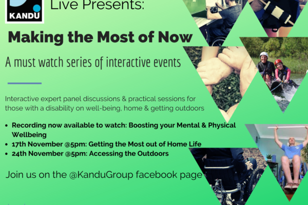 Kandu Group Presents... Making the most of Now, watch the recordings of the live events