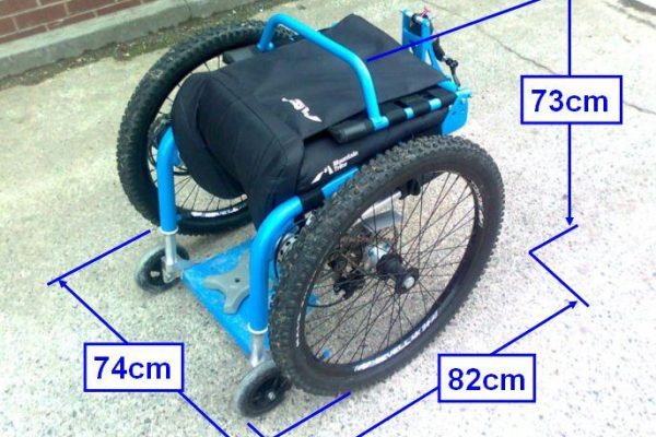 How to Fold the Mountain Trike all terrain wheelchair - video
