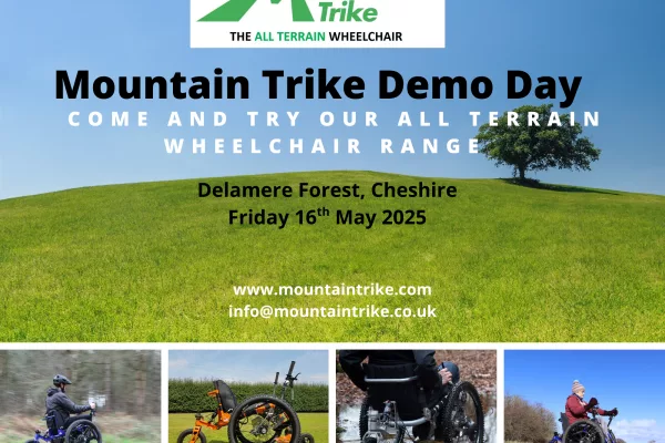 Come and try out a Mountain Trike wheelchair at our Demo Day
