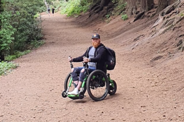 Dale Leach, UK, eKit fitted to Mountain Trike