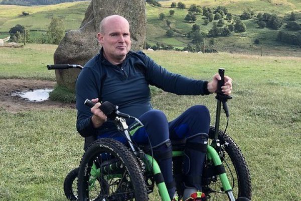 Mountain Trike all terrain wheelchair rises to the latest off-road challenge with customer David Needham