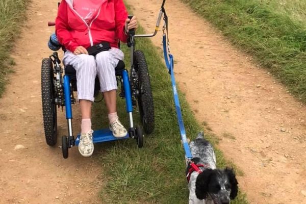 Helen Petley, UK, eKit fitted to Mountain Trike