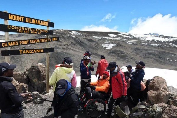 Charity climb success thanks to Mountain Trike all terrain wheelchair