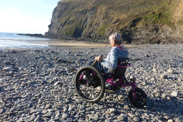 Nicola Trett, UK, eKit fitted to Mountain Trike 