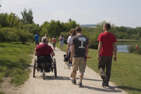 Our first ever Mountain Trike customer powers up his all terrain wheelchair 