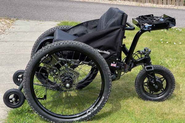 eTrike all terrain wheelchair loan funding through Energy Saving Trust (Scotland)