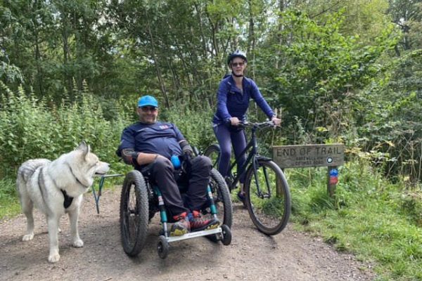 18 miles of hiking and the eTrike wheelchair continues to power on