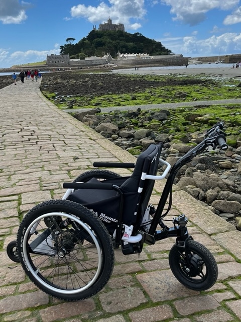 ePush power assist all terrain attendant wheelchair